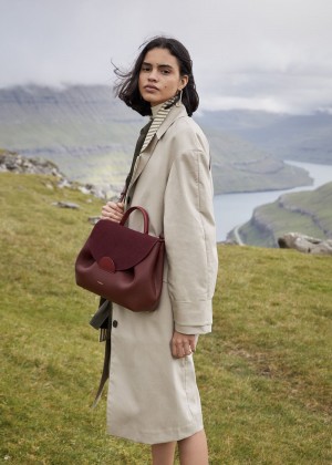 Polene Numéro Un Women's Bags Burgundy | 634-XZHNUS