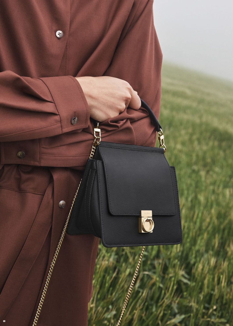 Polene Numéro Sept Mini Women's Bags Black | 043-XVLUCF