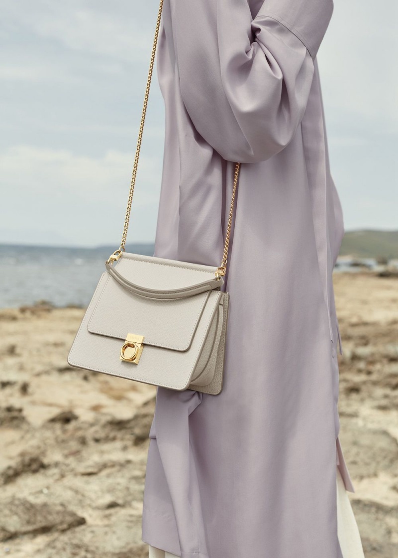 Polene Numéro Sept Mini Women's Bags White | 702-SFAKCL