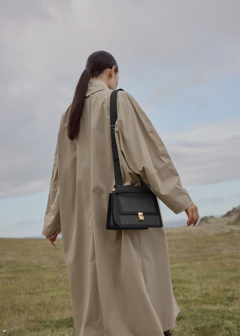 Polene Numéro Sept Women's Bags Black | 685-BWMHRE