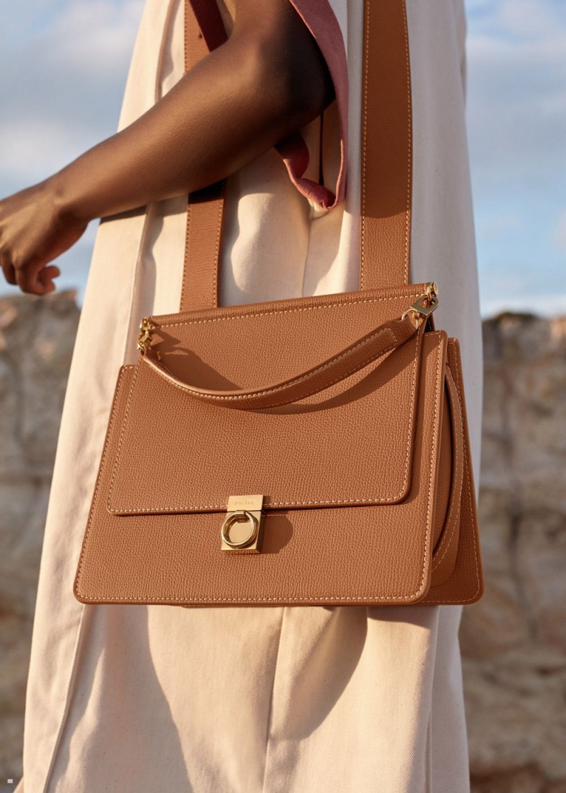 Polene Numéro Sept Women's Bags Brown | 106-GSJLID