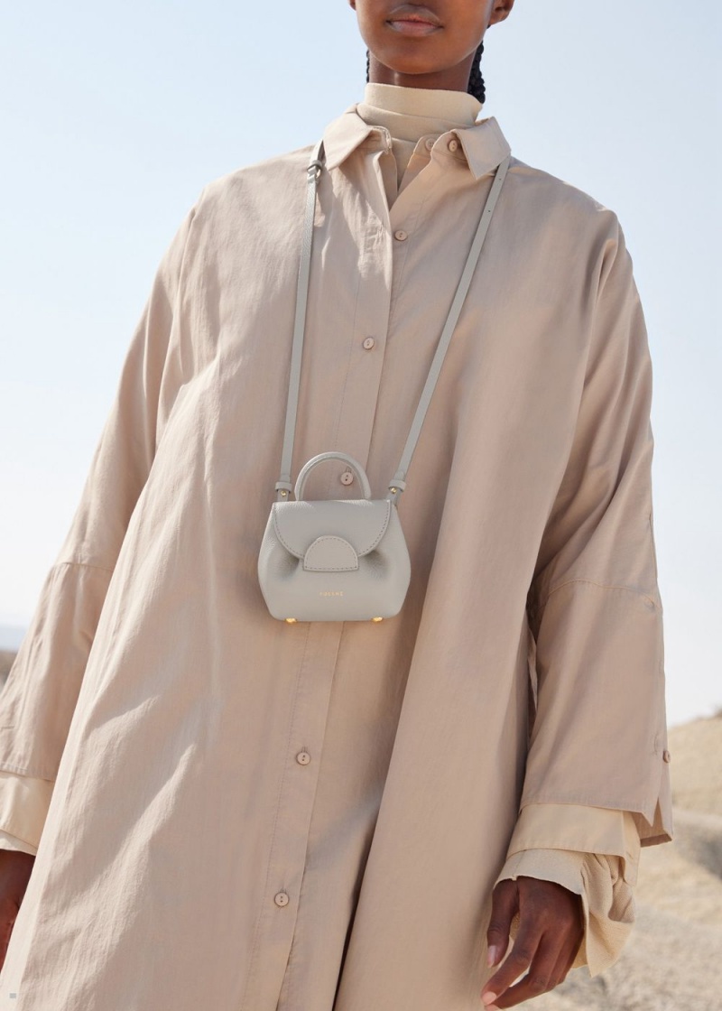 Polene Numéro Un Micro Women's Bags White | 408-IRXBPT