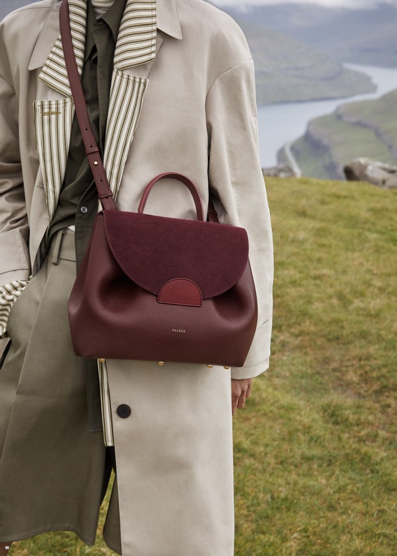 Polene Numéro Un Women's Bags Burgundy | 634-XZHNUS